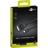 goobay USB-C + HDMI + Mini-DisplayPort > HDMI, Câble Noir, 1,8 mètres