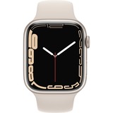 Apple Watch Series 7, Smartwatch Argent/Beige, 45 mm, Aluminium, Wifi
