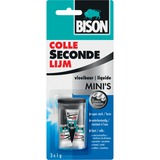 Bison Colle pour les secondes Mini Liquid 3 x 1g 