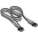 Corsair PCIe 12V-2x6 vers PCIe 12V-2x6 600W, Câble Noir/Blanc, 650 mm