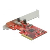 DeLOCK 89035 carte et adaptateur d'interfaces Interne USB 3.2 Gen 2 PCIe, USB 3.2 Gen 2, Profil bas, PCIe 3.0, 20 Gbit/s, Windows 10, Windows 8.1