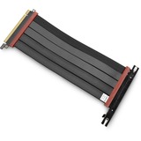EKWB EK Loop PCI-E 4.0 Riser Cable, Câble d'extension Noir/Rouge, 0,2 mètres