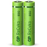 GP Batteries ReCyko AAA, Micro, Batterie Vert, 2 pièces