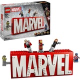 LEGO Marvel Super Heroes - Logo MARVEL et minifigures, Jouets de construction 76313