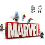 LEGO Marvel Super Heroes - Logo MARVEL et minifigures, Jouets de construction 76313