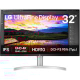LG  31.5" 4K UHD Moniteur  Blanc