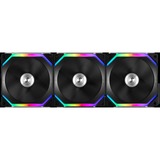 Lian Li UNI FAN SL120 Triple Pack, Ventilateur de boîtier Noir, LED RGB, connecteur de ventilateur PWM à 4 broches
