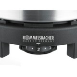 Rommelsbacher RK 501/S plaque Noir Comptoir, Plaque chauffante Noir, Noir, Comptoir, 500 W, 230 V, 140 mm, 140 mm