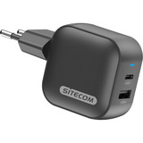 Sitecom 48W GaN Power Delivery chargeur Noir, 1x USB-C