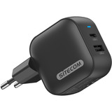 Sitecom 48W GaN Power Delivery chargeur Noir, 1x USB-C