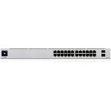 Ubiquiti UniFi USW-24 commutateur réseau Géré L2 Gigabit Ethernet (10/100/1000) Argent, Switch Géré, L2, Gigabit Ethernet (10/100/1000), Grille de montage