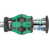 Wera Kraftform Kompakt Stubby Magazin 3, 6 pièces, Set d'embouts de vissage Noir/Vert
