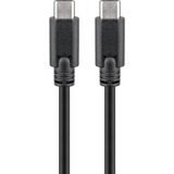 goobay Sync & Charge Super Speed USB-C, Câble Noir, 0.5 m