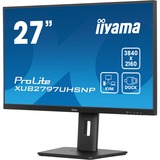 iiyama ProLite XUB2797UHSNP-B1 27" 4K Ultra HD Moniteur Noir, 1x DisplayPort, 1x HDMI, 2x USB-C, 3x USB-A, 1x RJ-45