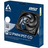 ARCTIC P12 PWM PST CO 120mm, Ventilateur de boîtier Noir