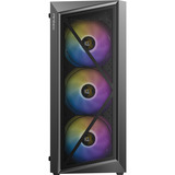 Antec AX67 ARGB boîtier midi tower Noir | 3x USB-A | Window
