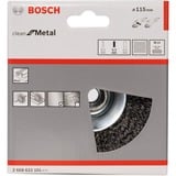 Bosch 2 608 622 101 Roue à rayons 115mm Roue de fil et brosse en fil d'acier Roue à rayons, 0,35 mm, 1,4 cm, 11,5 cm, 12500 tr/min