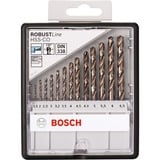 Bosch Coffrets de forets à métaux rectifiés HSS-Co (cobalt), Jeu de mèches de perceuse Perceuse, Ensemble de forets, Métal, 135°, 13 pièce(s), 124 x 107 x 23 mm