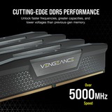 Corsair 16 Go DDR5-5200 Kit, Mémoire vive Noir, CMK16GX5M2B5200C40, Vengeance