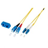 DSI OS2 câble fibre optique simplex LC-SC Jaune, 2 mètres