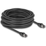DeLOCK Câble réseau RJ-45 S/FTP Cat.8.1 Noir, 10 mètres