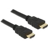 DeLOCK High Speed HDMI avec Ethernet - HDMI A male > HDMI A male, Câble Noir, 0,25 mètres, 4K