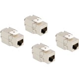 DeLOCK RJ45 jack > LSA Cat.6A STP, Module de Keystone 4 pièces