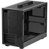 DeepCool CH160 PLUS boîtier mini tower Noir | 2x USB-A | 1x USB-C | Verre trempé