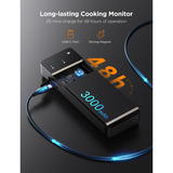 Govee Govee Smart Wireless Meat Thermometer, Thermomètre Noir