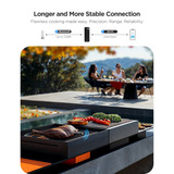 Govee Smart Wireless Meat, Thermomètre Noir, 2.4GHz Wi-Fi, Bluetooth