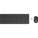 HP 330 set de bureau sans fil Noir, Layout BE (AZERTY), 100%