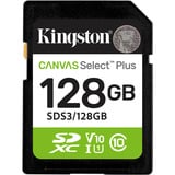 Kingston Canvas Select Plus 128 Go SDXC, Carte mémoire UHS-I U1, Class 10, V10