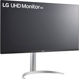 LG UltraFine 32UP55NP-W 31.5" 4K UHD Moniteur  Argent/Noir, 2x HDMI, DisplayPort, 2x USB-A, USB-C