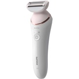 Philips Épilateur 100 % étanche, pour jambes, corps et pieds, Appareil à épiler Blanc/Or rose, pour jambes, corps et pieds, Rose, Blanc, Epilation, Exfoliation, Rasage, Rouleau de lissage de pédicure, 70400 tr/min, 32 disques, Batterie, 15 V