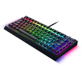 Razer BlackWidow V4 RGB clavier gaming mécanique Noir, Layout US (QWERTY), Razer certified Mechanical Orange Switches, 75%