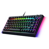Razer BlackWidow V4 RGB clavier gaming mécanique Noir, Layout US (QWERTY), Razer certified Mechanical Orange Switches, 75%