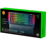 Razer BlackWidow V4 RGB clavier gaming mécanique Noir, Layout US (QWERTY), Razer certified Mechanical Orange Switches, 75%