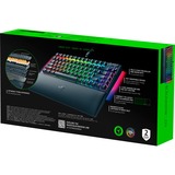 Razer BlackWidow V4 RGB clavier gaming mécanique Noir, Layout US (QWERTY), Razer certified Mechanical Orange Switches, 75%