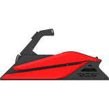 Res-Tech CK GT 02 0R RTE GT COCKPIT RED MATT, Simulateur de course Noir/Rouge