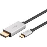 goobay Câble de charge et de synchronisation Lightning > USB, Adaptateur Noir/Argent, 3 mètres