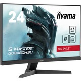 iiyama G-Master Red Eagle GC2480HSU-B1 23.6" Moniteur gaming incurvé  Noir, 180 Hz, HDMI, DisplayPort, USB, Audio, Adaptive Sync
