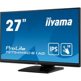 iiyama ProLite T2754MSC-B1AG 27" Moniteur tactile  Noir, 68,6 cm (27"), 1920 x 1080 pixels, Full HD, LED, 4 ms, Noir