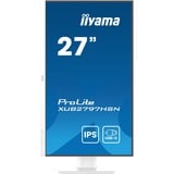 iiyama ProLite XUB2797HSN-W2 27" Moniteur Blanc, 1x DisplayPort, 1x HDMI, 3x USB-C, 2x USB-A, 1x RJ-45