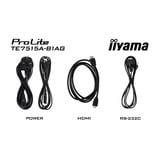 iiyama iiya 75 T T7515A-B1AG 60Hz 4K IPS, Affichage public Noir