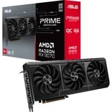 ASUS PRIME Radeon RX 9070 OC, Carte graphique Gris, 3x DisplayPort, 1x HDMI, RDNA4