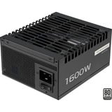 ASUS Pro WS Platinum alimentation modulaire 1600 watt Noir, 2x 12V-2x6, 1600 W, 200 - 240 V, Actif, 130 W, 1600 W, 130 W
