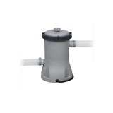Bestway Piscine steel pro max set ronde 366 Marron, Inclus pompe à filtre (220-240V) + échelle
