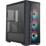 Cooler Master MasterBox 520 Mesh boîtier midi tower Noir | 1x USB-A | 1x USB-C | RGB | Verre Trempé