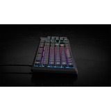 Corsair K55 CORE RGB, clavier gaming Noir, Layout États-Unis, Membrane, US layout, Membrane, RGB-LED