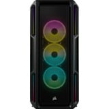 Corsair iCUE 5000T RGB, Boîtier PC Noir, 4x USB-A 3.2 (5 Gbit/s), USB-C 3.2 (5 Gbit/s), Audio, Window-kit
